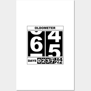 65th Birthday Oldometer Posters and Art